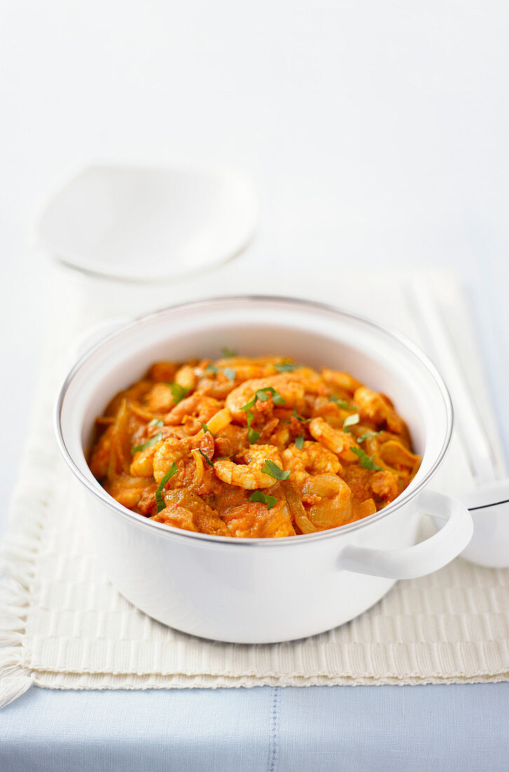 Thai prawn curry