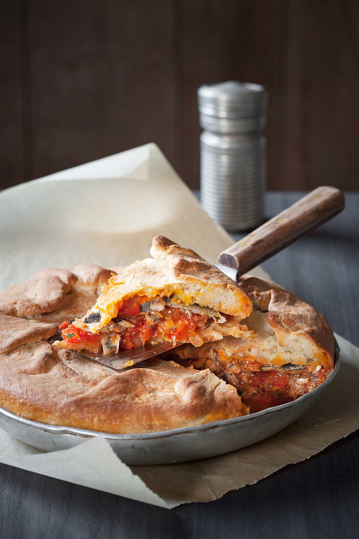 Empanadas de sardinas (Brot mit Sardinen-Paprika-Füllung, Spanien)