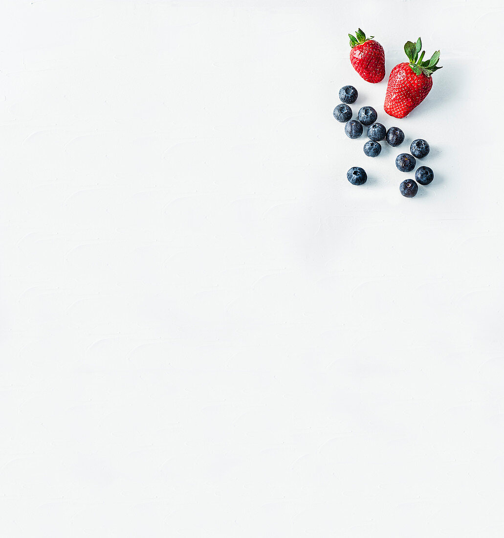 Strawberries and blueberries