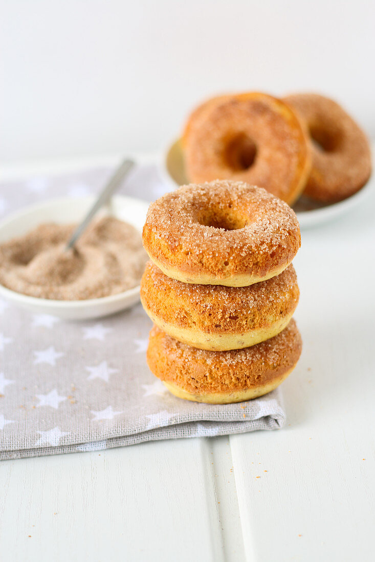 Doughnuts with cinnamon sugar