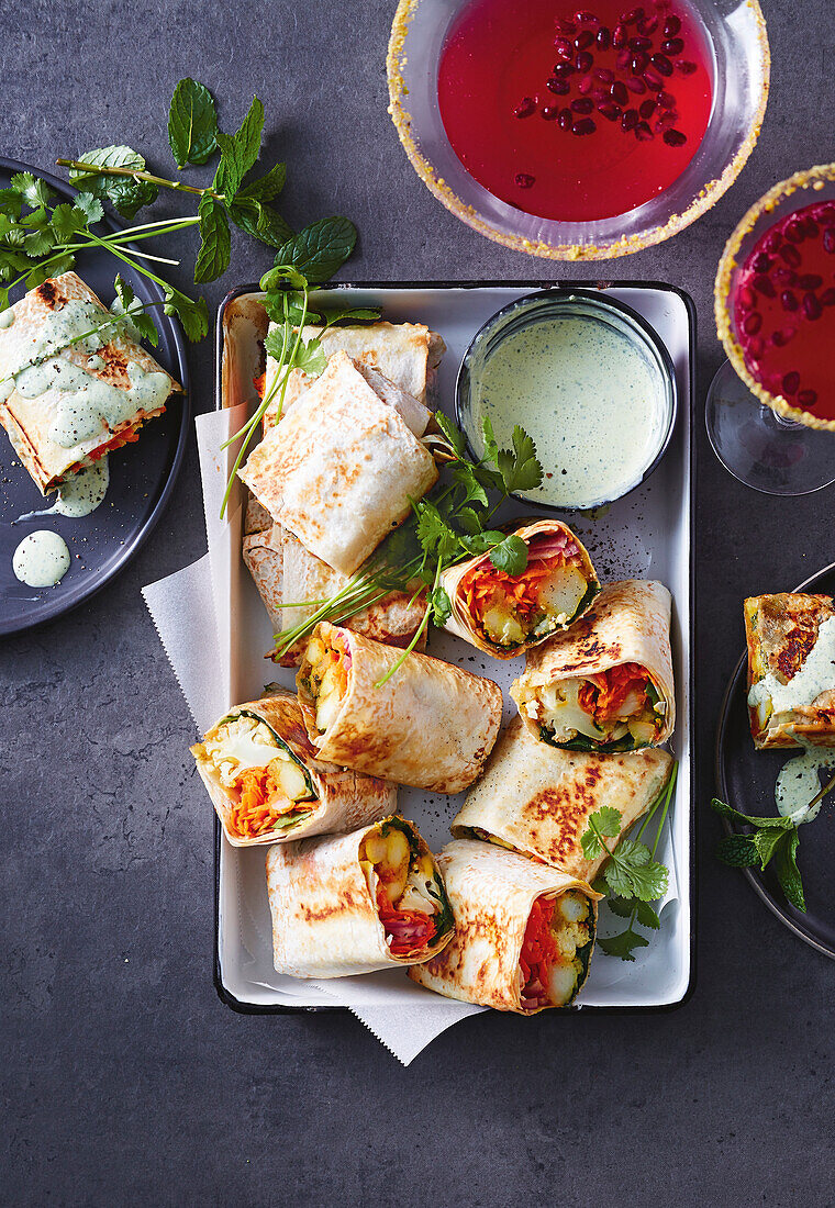 Bombay Burritos mit Blumenkohl