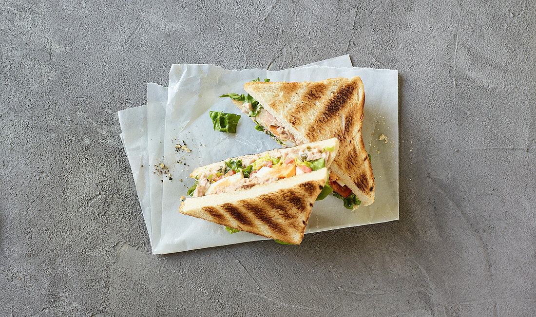 Italian tuna and caper sandwich