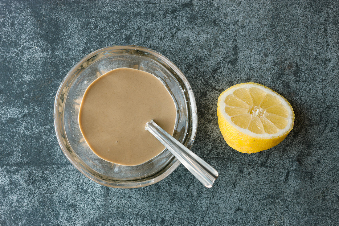Tahini – paste made from finely ground sesame seeds