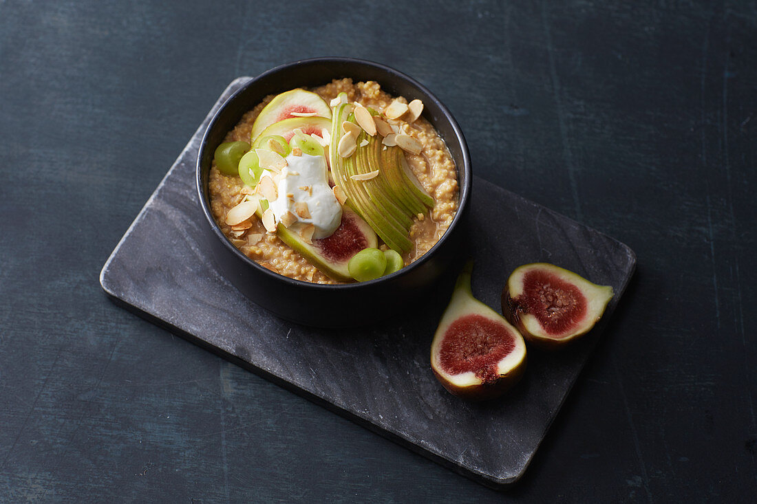 Millet bowl with figs