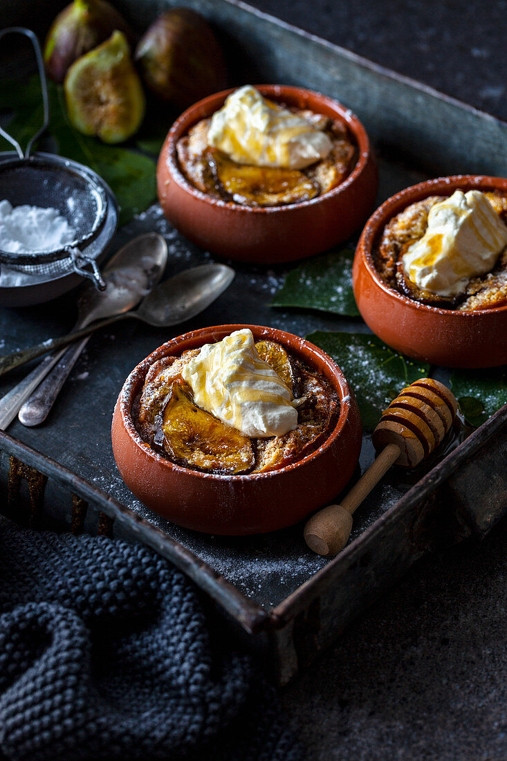 Fig Frangipane with Mascarpone Cream