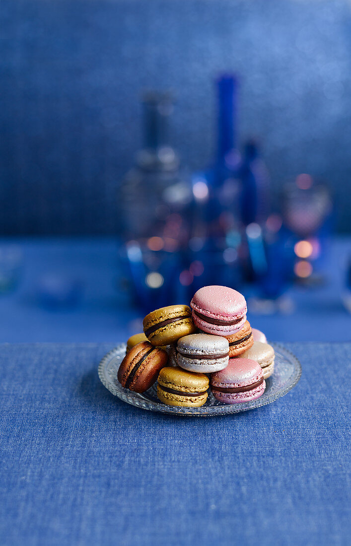 Verschiedene Macarons für eine Party