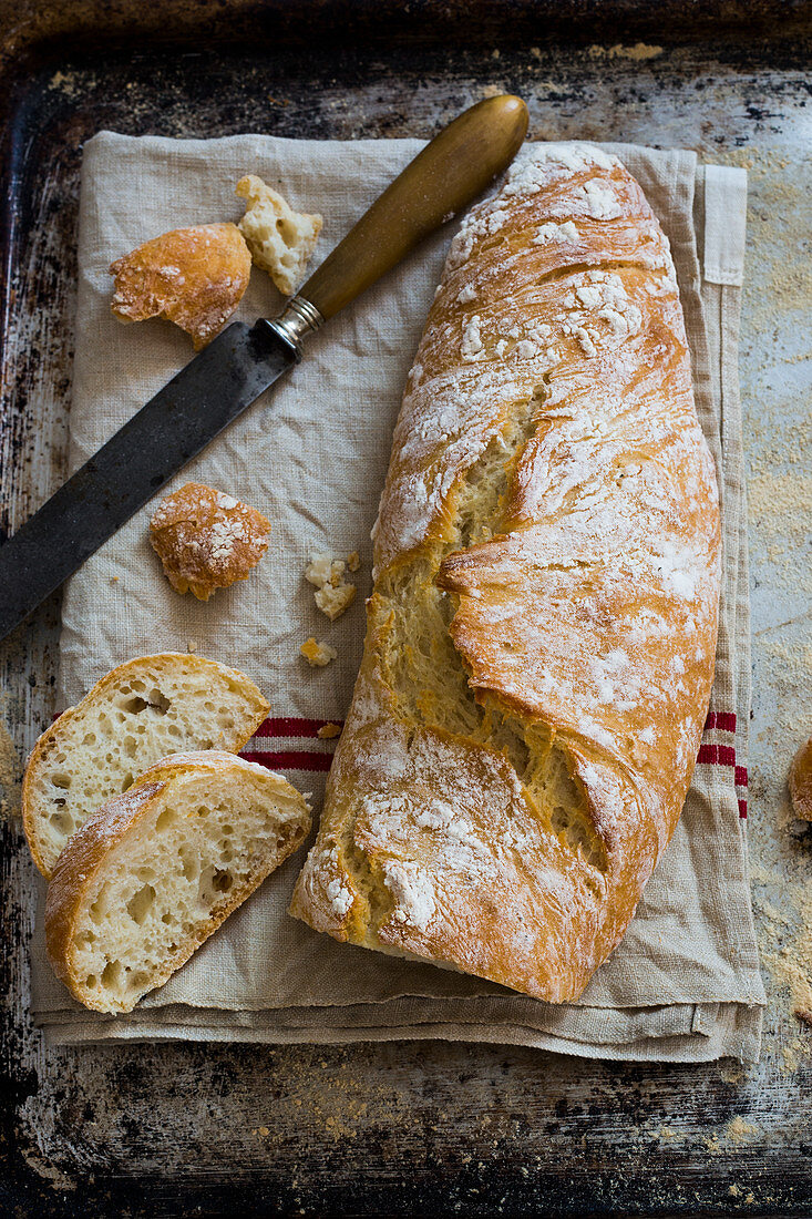 Homemade tuscan bread