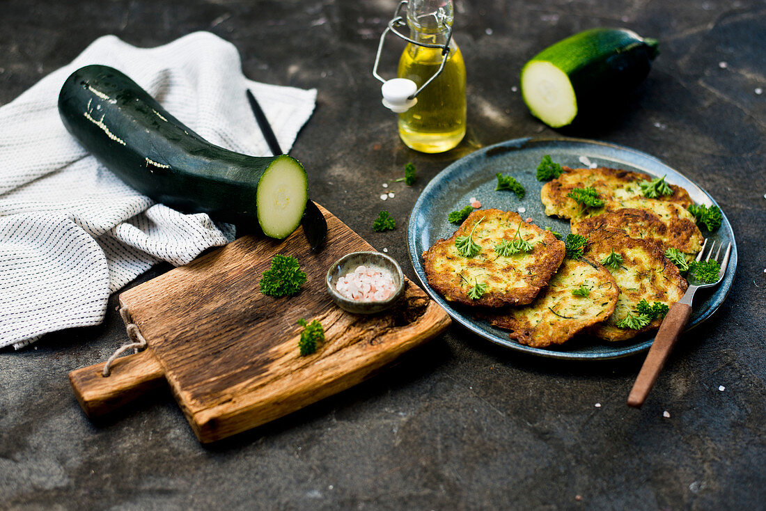 Zucchini pancakes