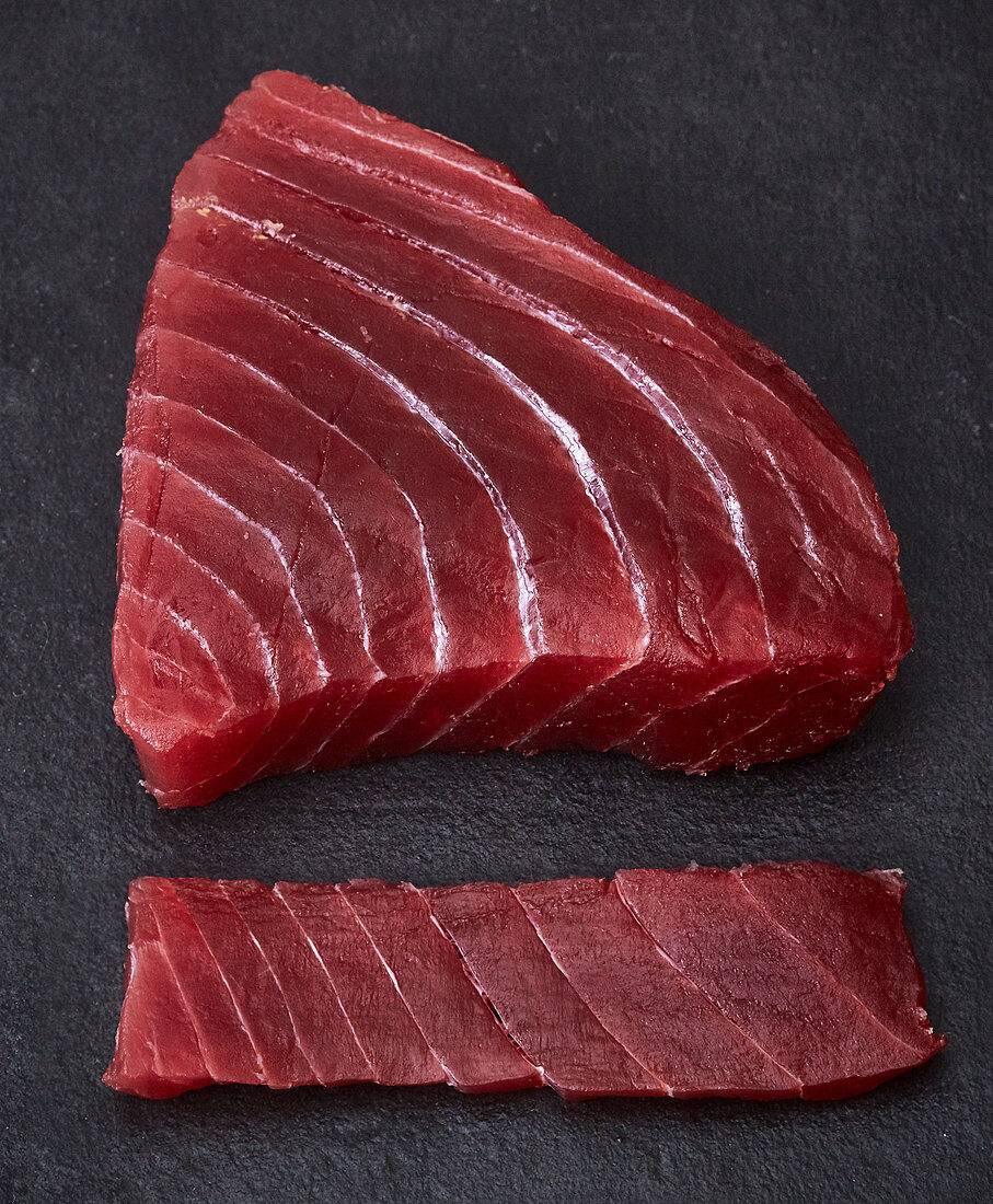 Raw tuna fish fillet for sushi