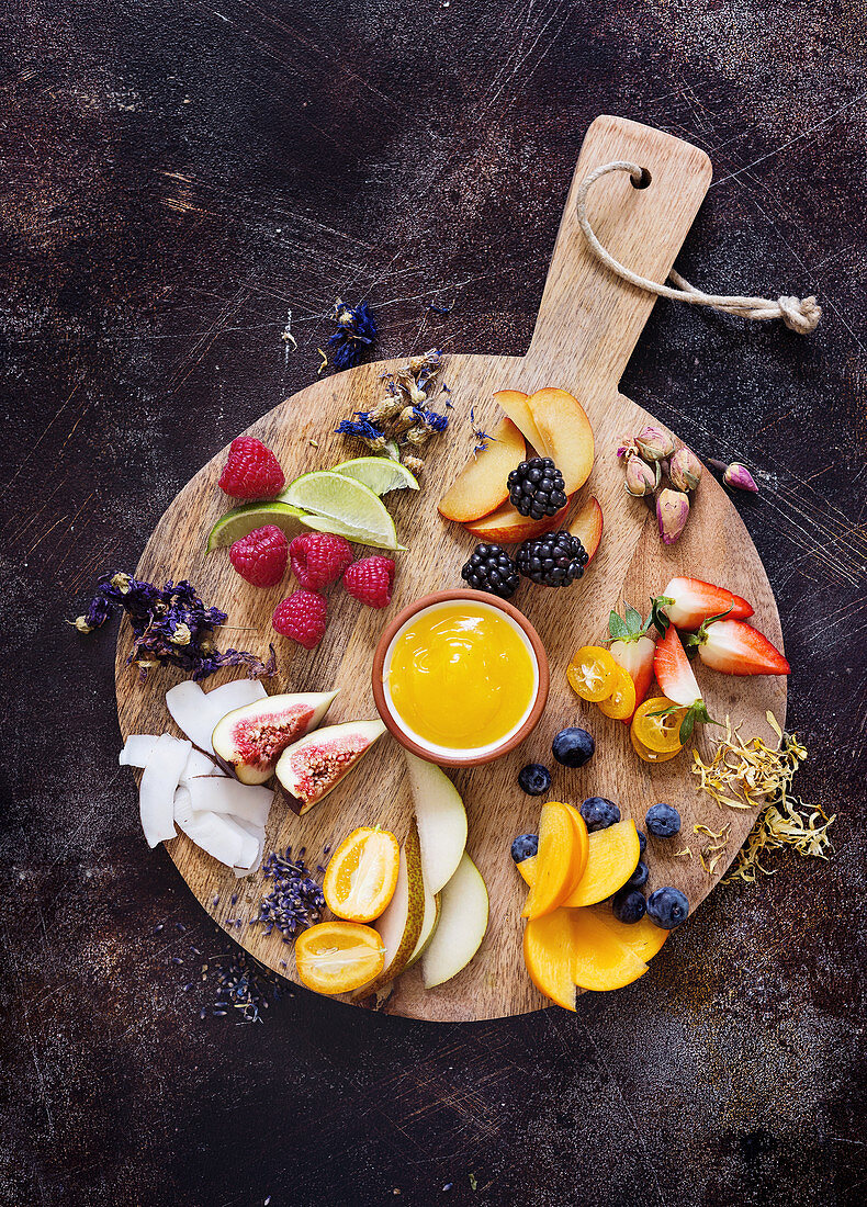 Berry and fruit waffle toppings