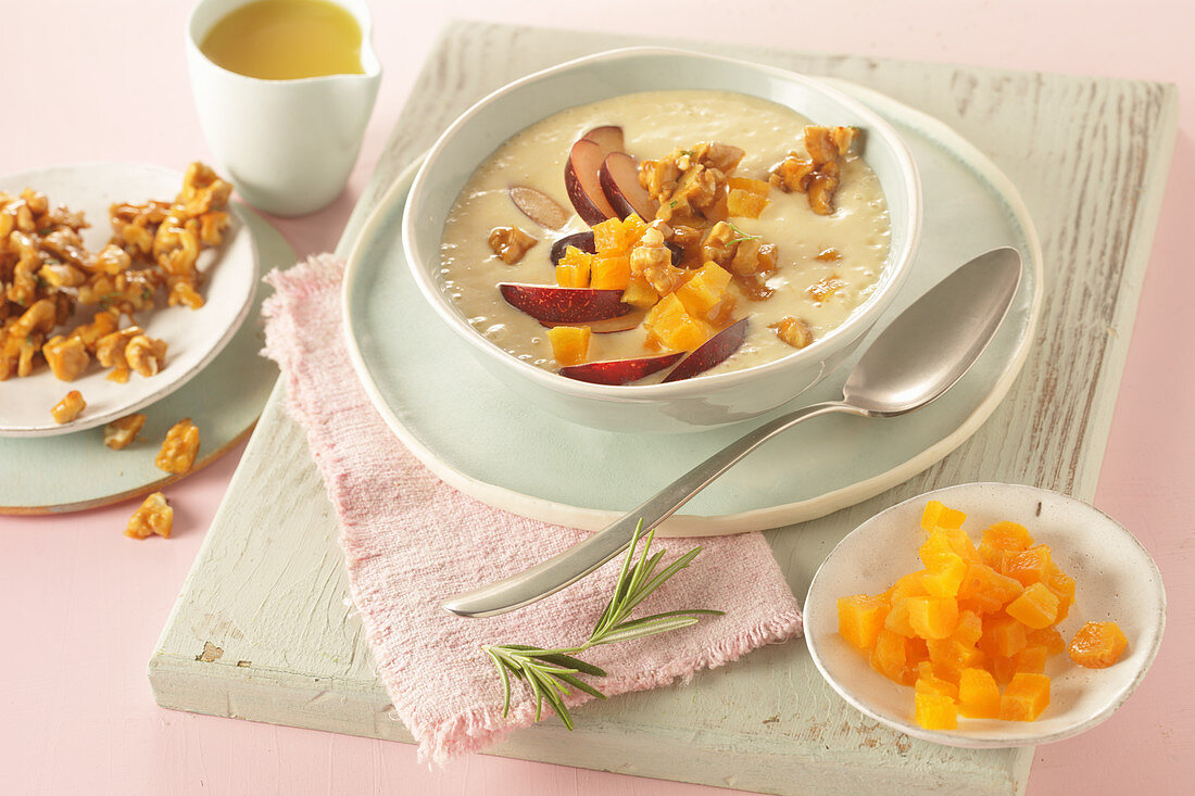 Orange yogurt smoothie bowl
