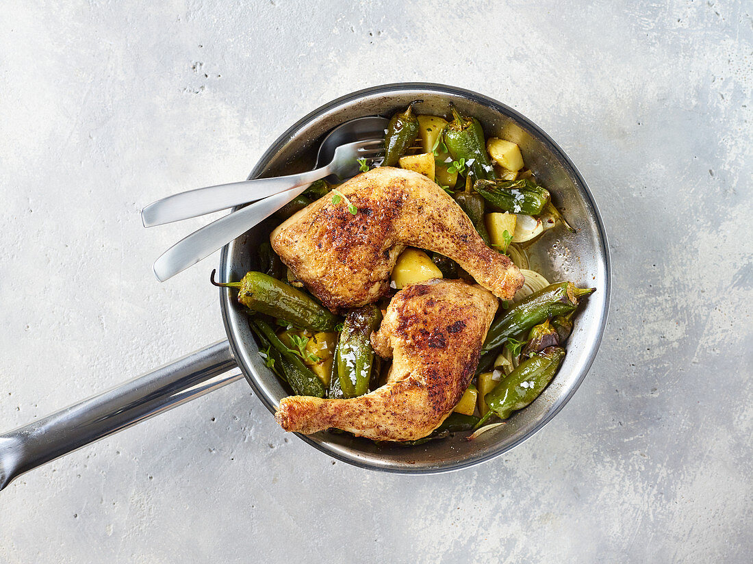 Chicken with Spanish jalapenos