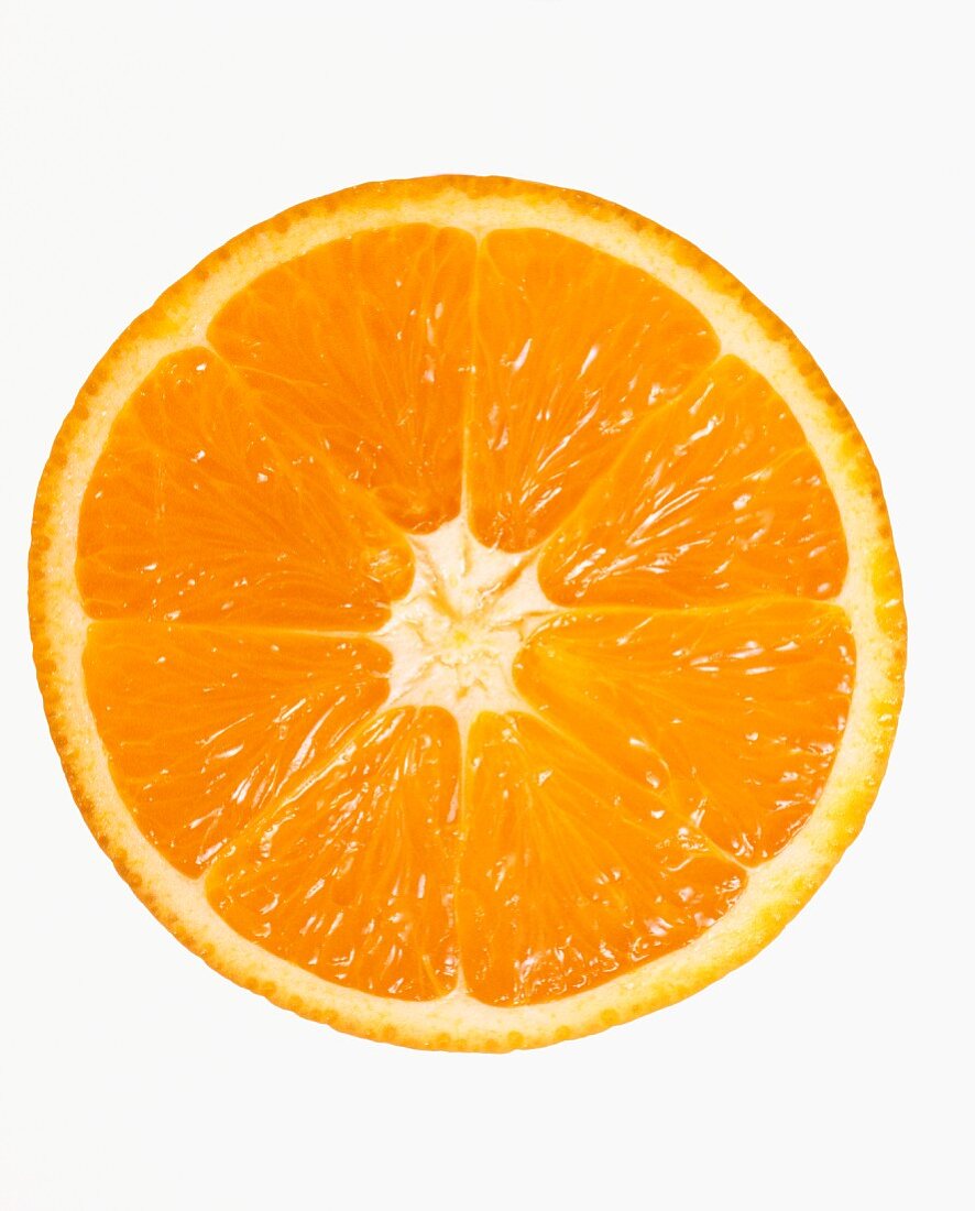 Orangenscheibe auf Stab