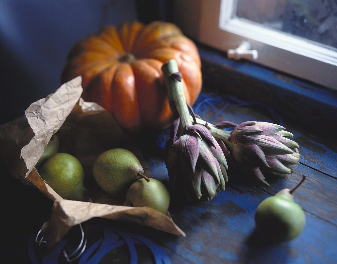 Still Life with Fruits and Vegetables