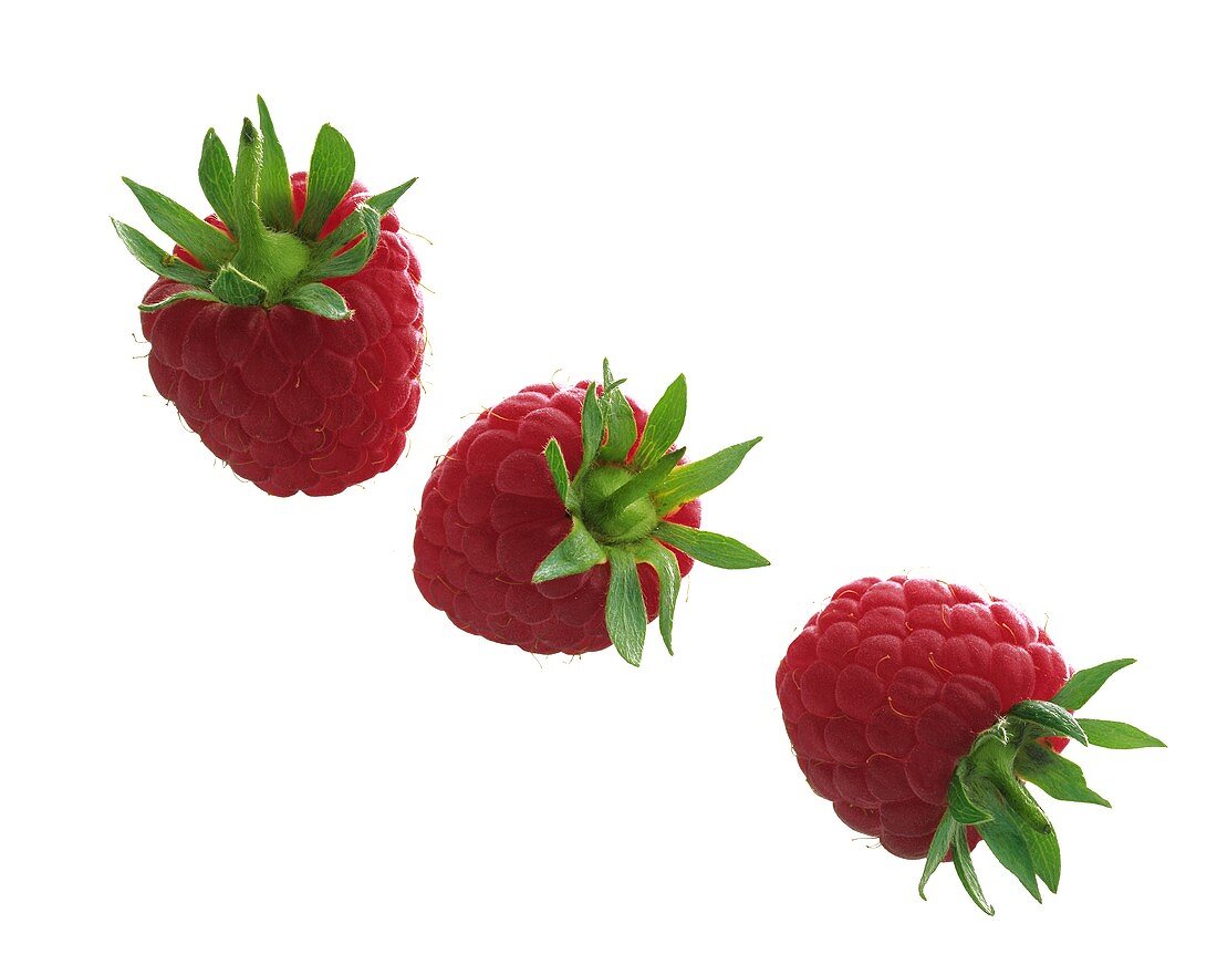 Drei Himbeeren