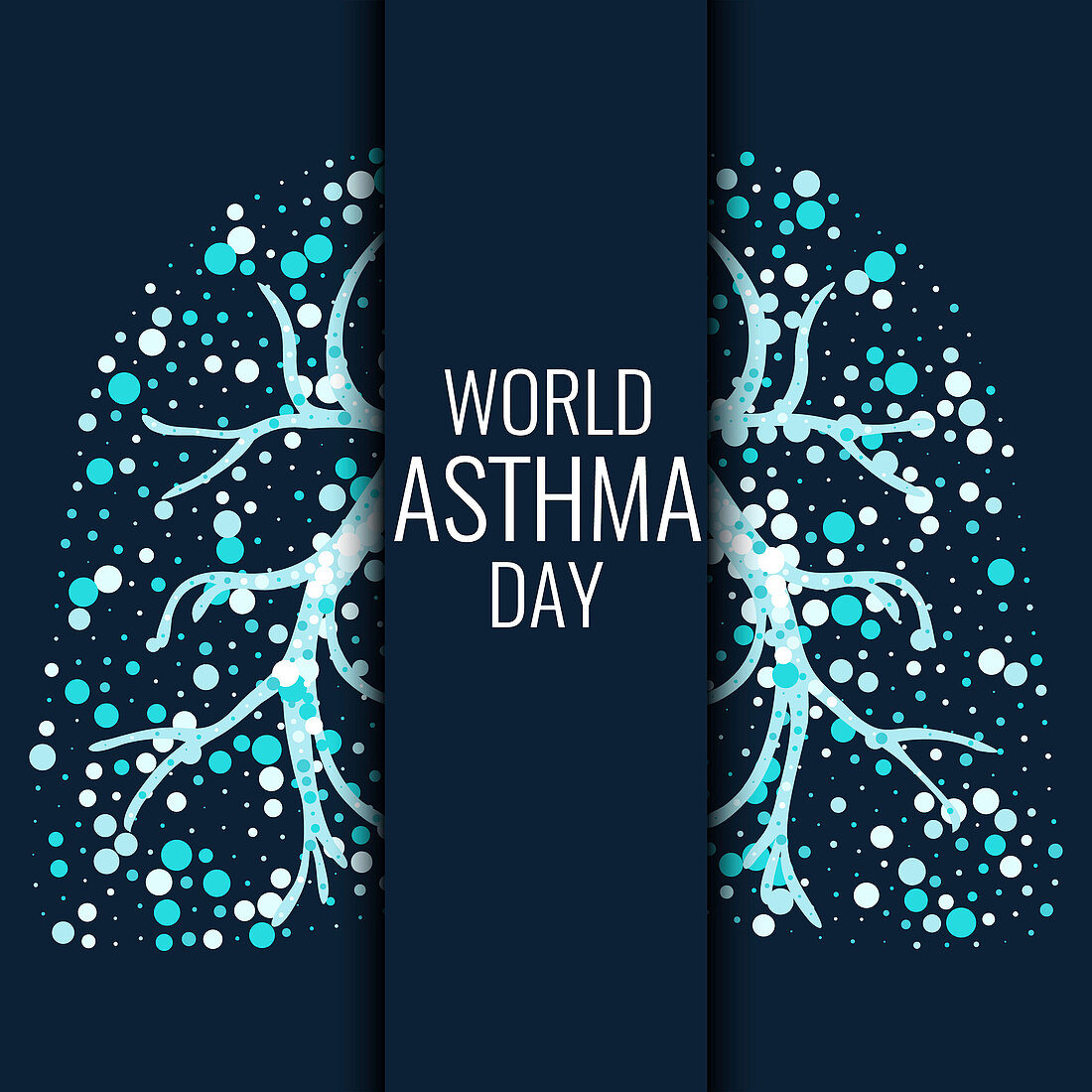 World asthma day, illustration