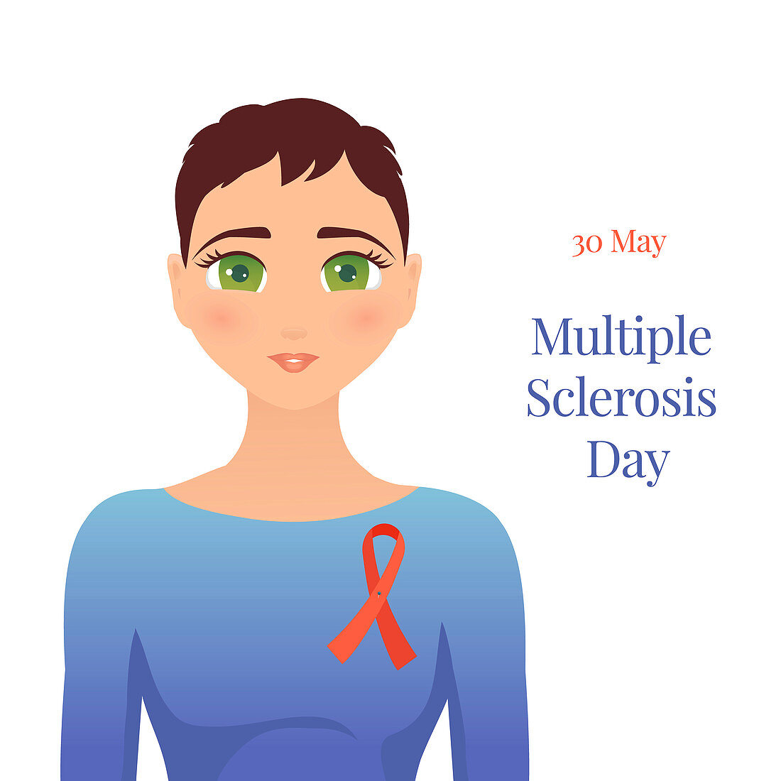 Multiple sclerosis awareness, illustration
