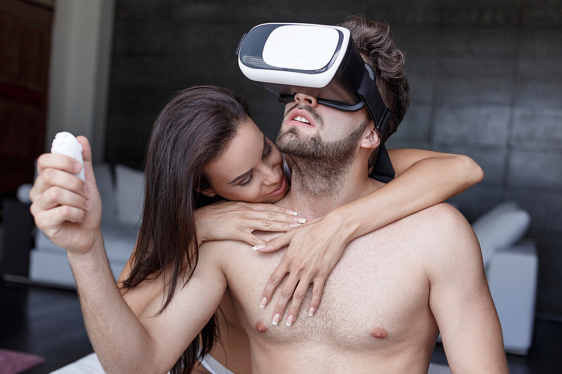 Virtual reality cybersex, conceptual image