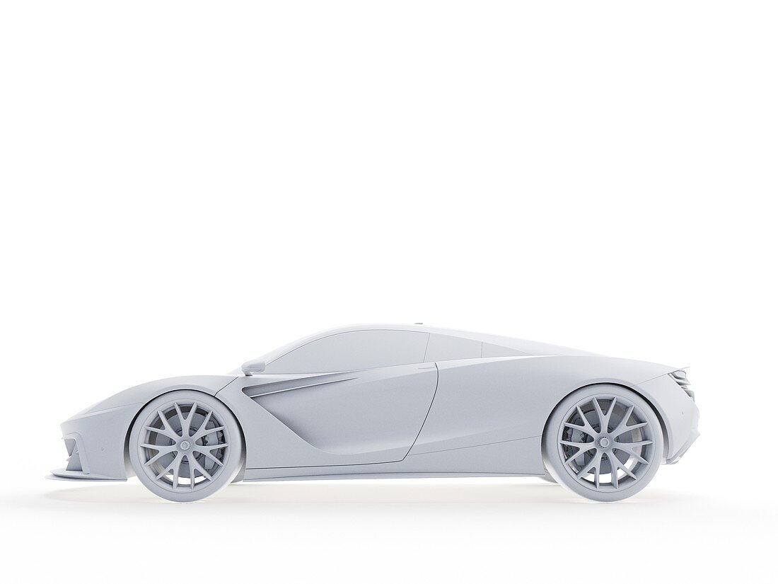 Sports car, illustration