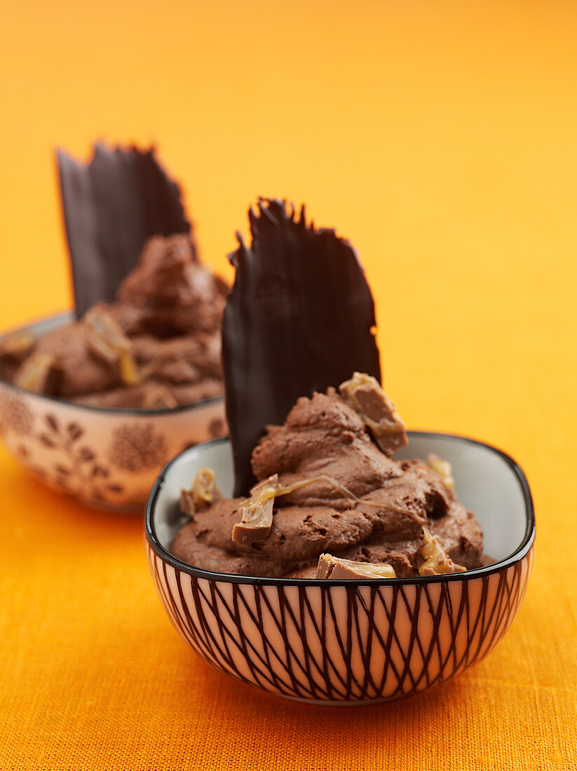 Chocolate toffee mousse