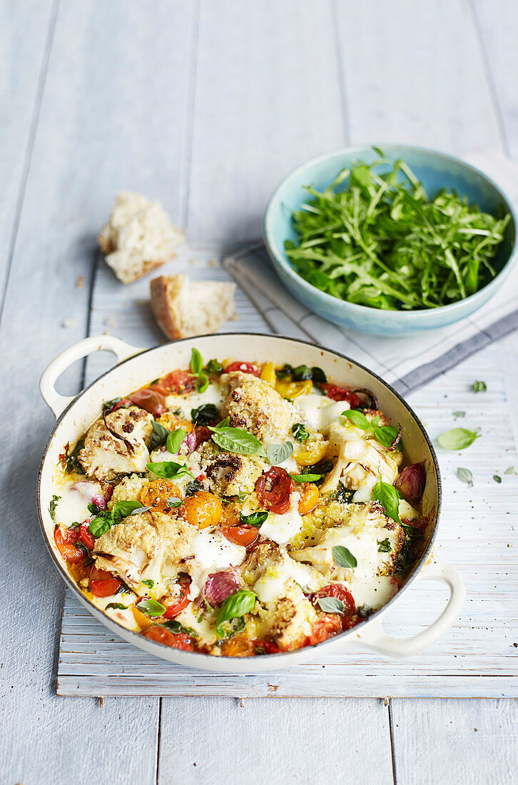 Pizzaiola mit Blumenkohl