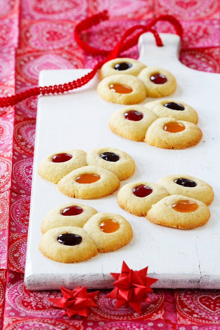 Jam biscuits for Christmas