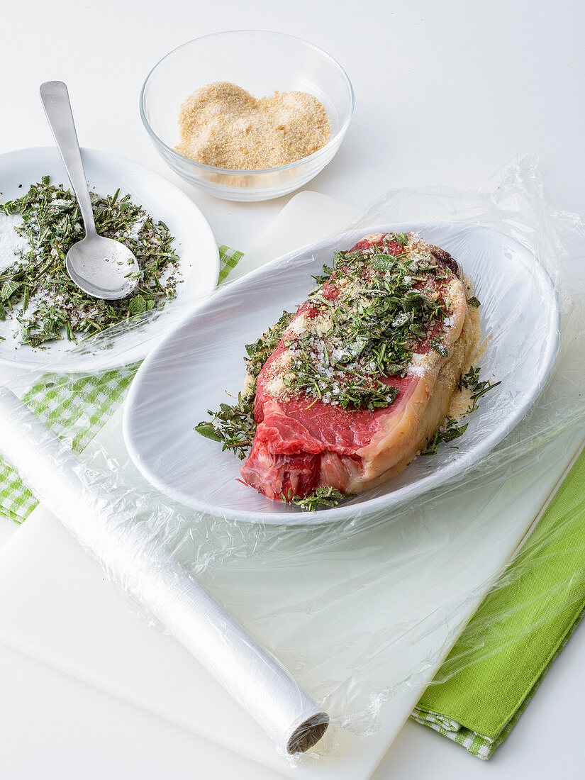 Zutaten für Kräuter-Roastbeef