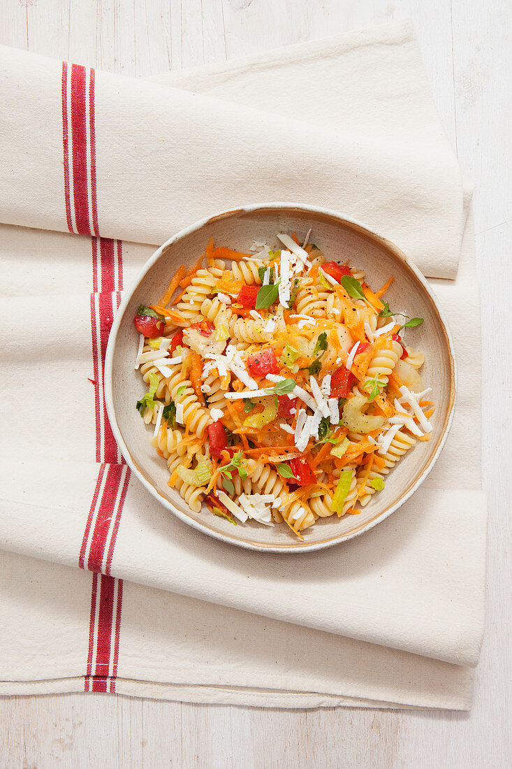 Fusilli mit Gemüse und Ricotta