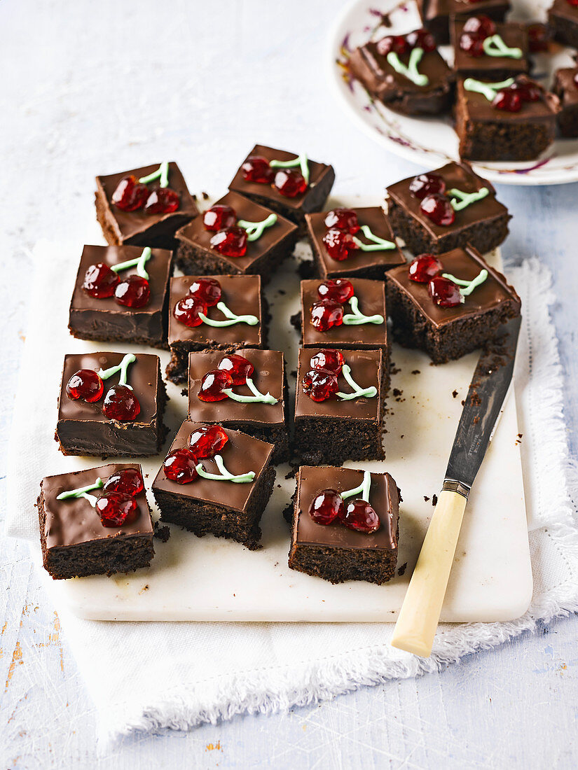 Black Forest brownies