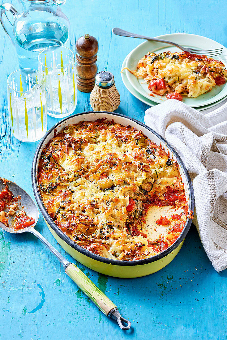 Courgette lasagne with ricotta