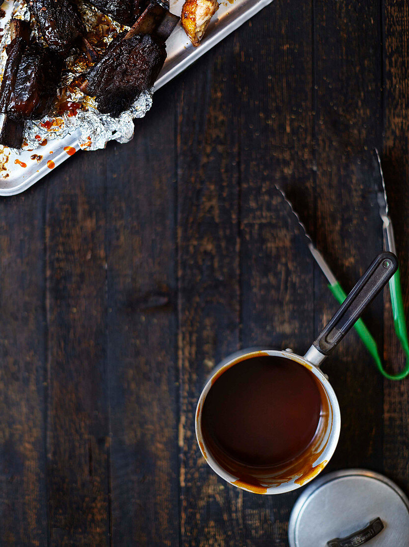 Beef Short Ribs und texanische Barbecuesauce