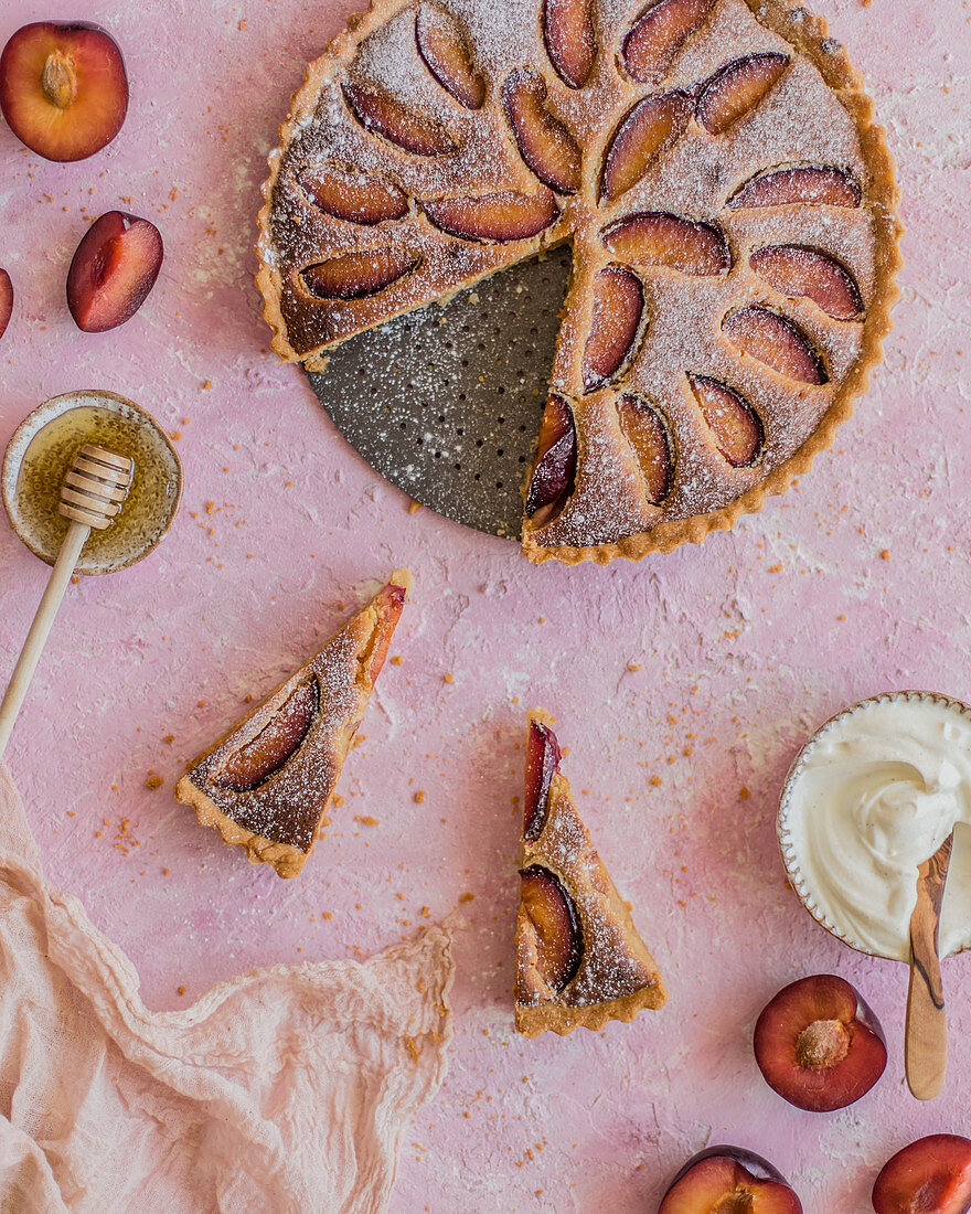 Frangipane-Tarte mit Pflaumen