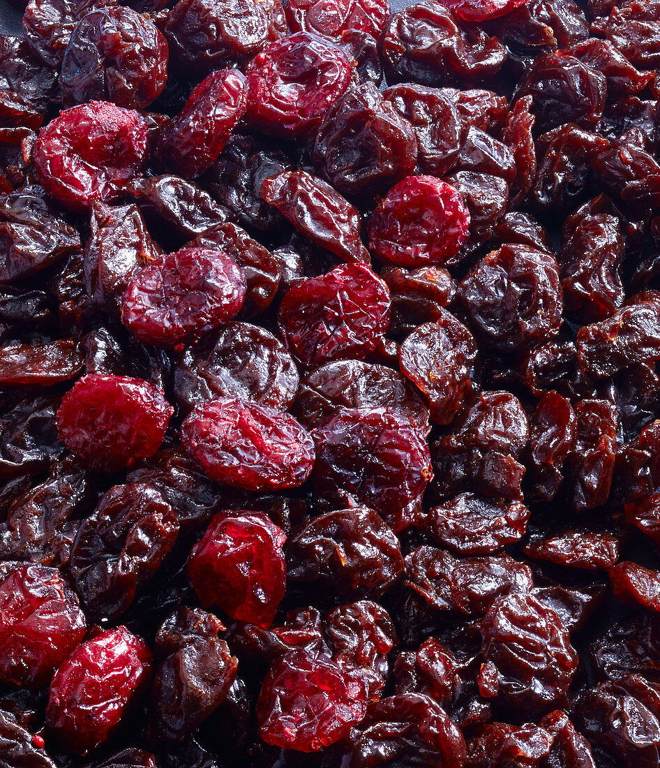 Dried cherries (filling the picture)