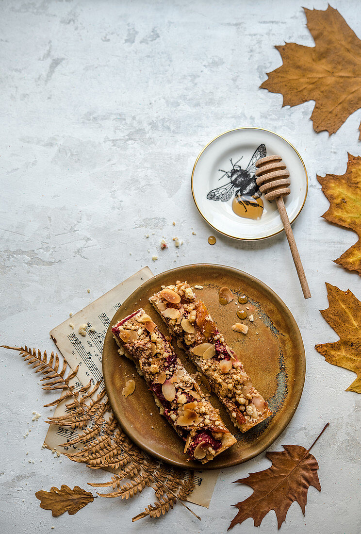 Oat bars with honey