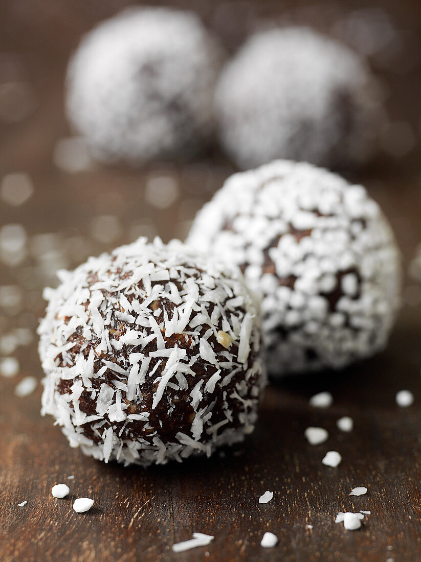 Coconut chocolate truffles