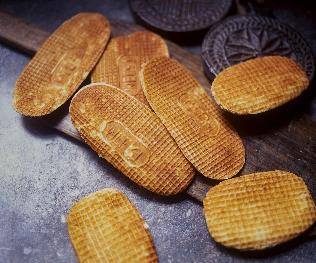 Frisch gebackene Waffeln