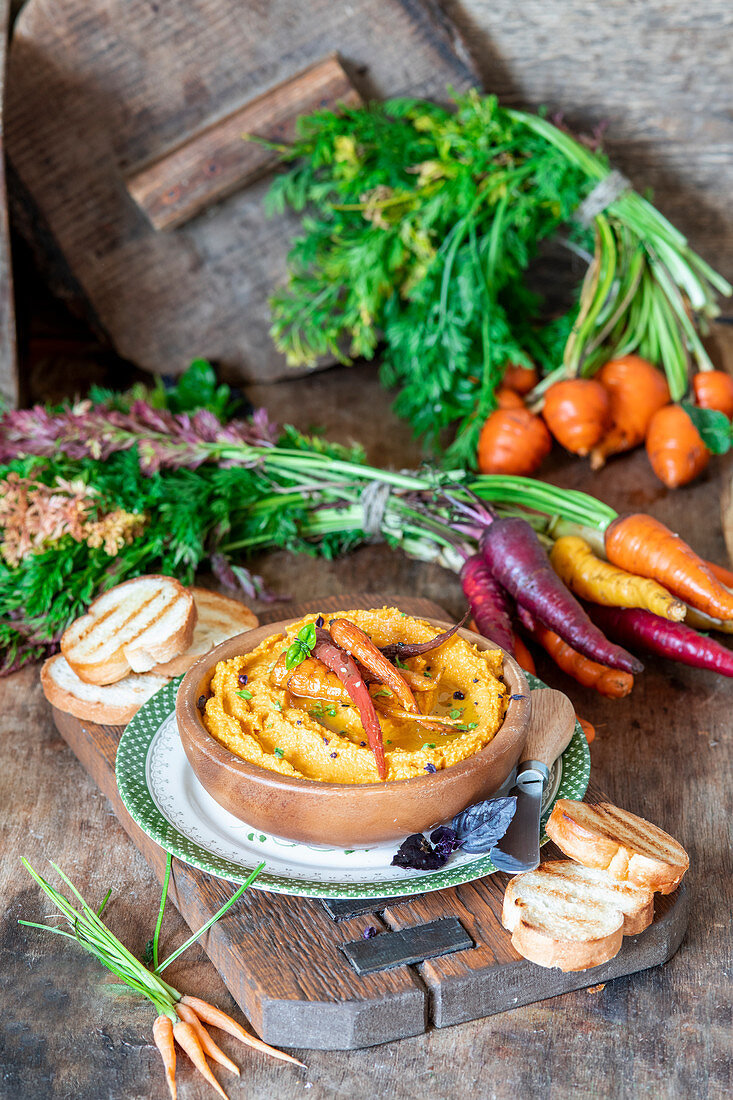 Carrot hummus