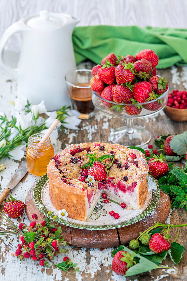 Erdbeer-Quark-Kuchen