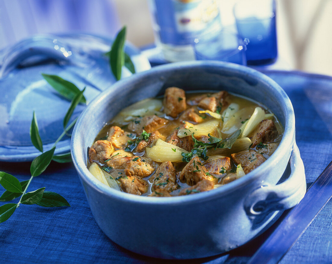 Rinderragout mit Fenchel und Kartoffeln