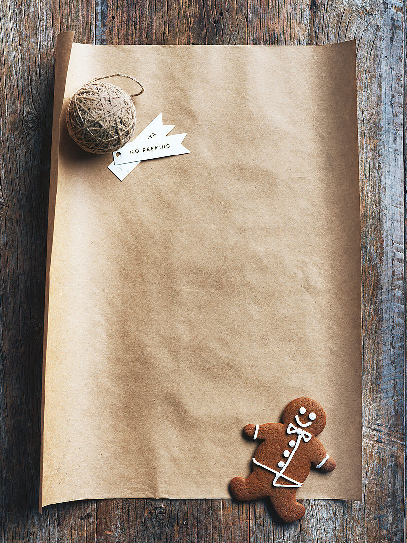 Christmas baking paper background