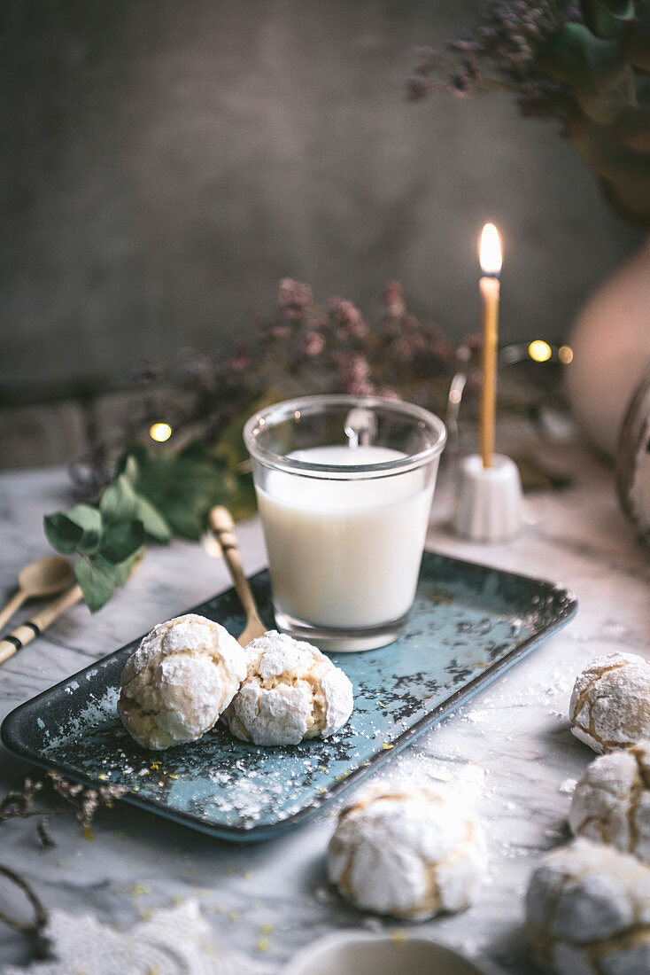 Lemon Crinkle Cookies made for Christmas