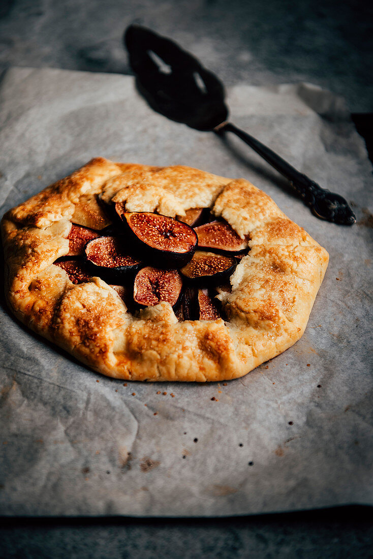 Fig galette with goat's cheese (France)