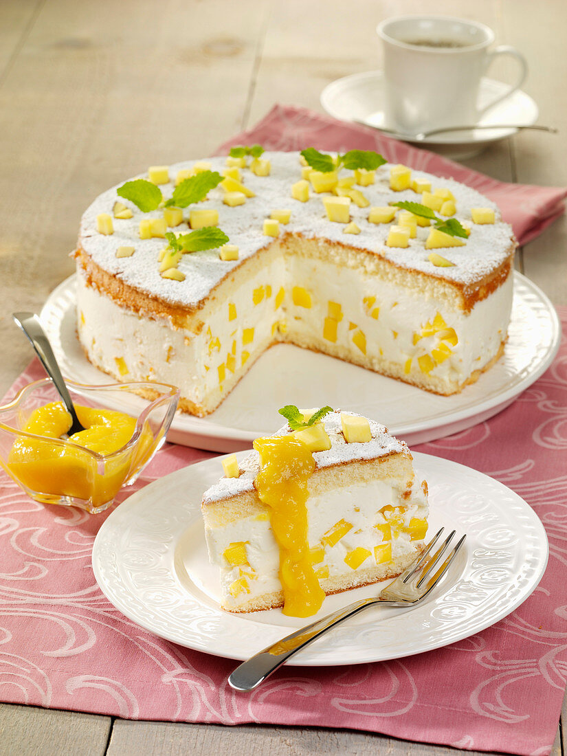 Mango cheesecake