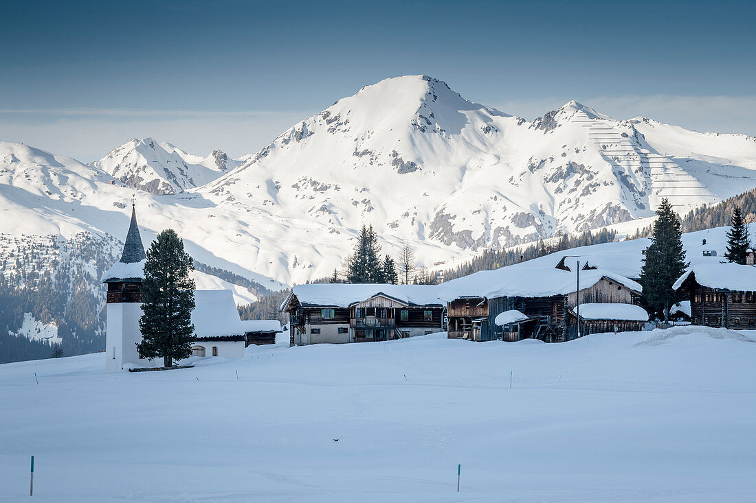 Switzerland, Grisons, Davos: The Sertig-Valley and Sertig-village