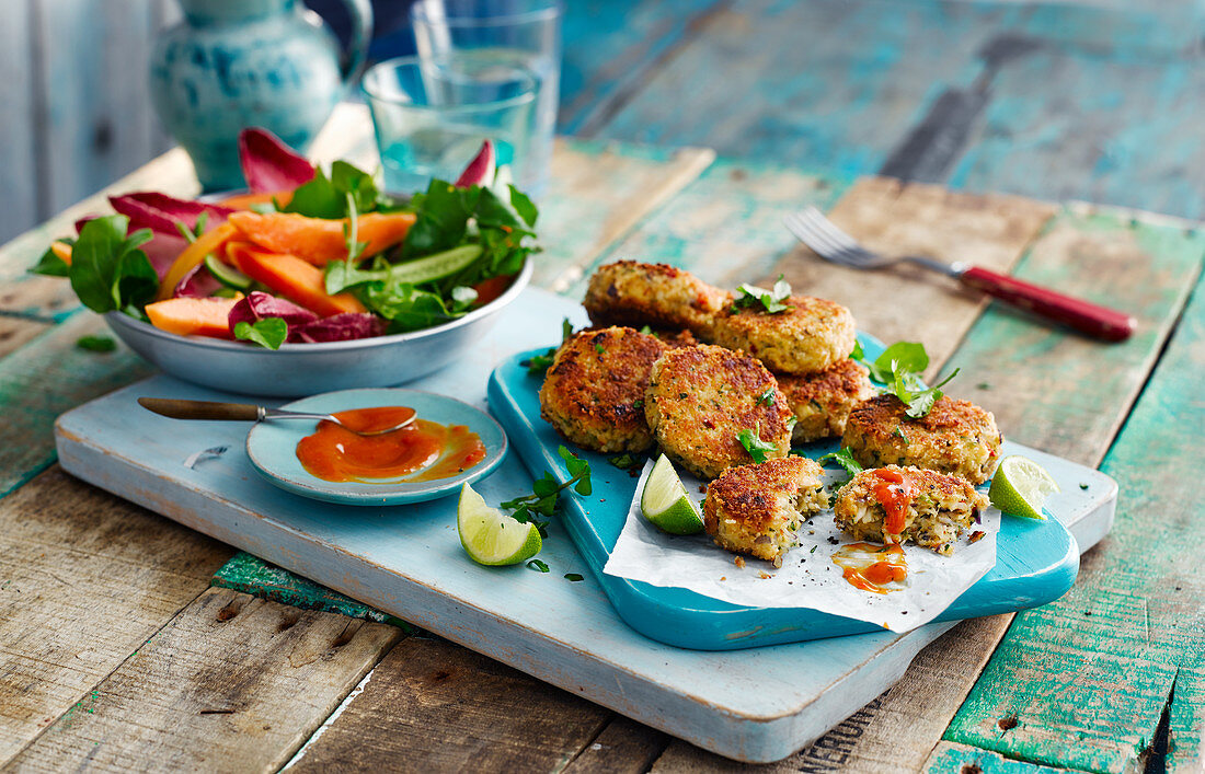 Crab Cakes mit Kokos und Limetten (Brasilien)