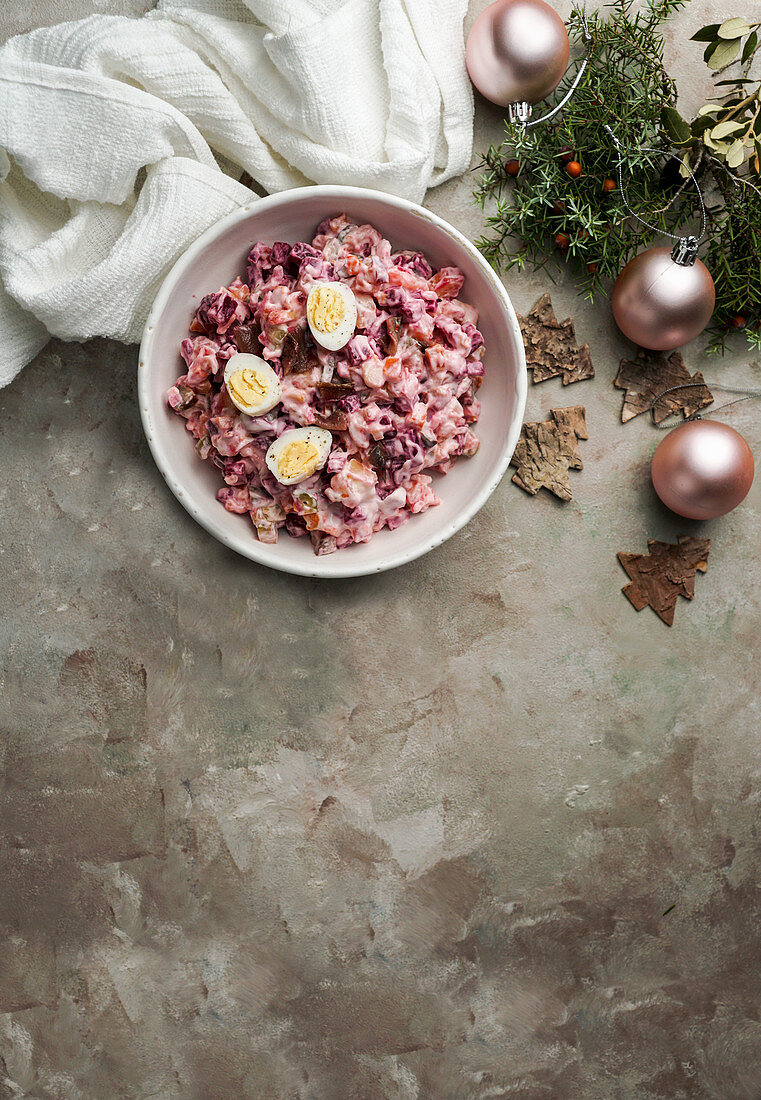 Rossoli (Weihnachts-Kartoffelsalat, Finnland)