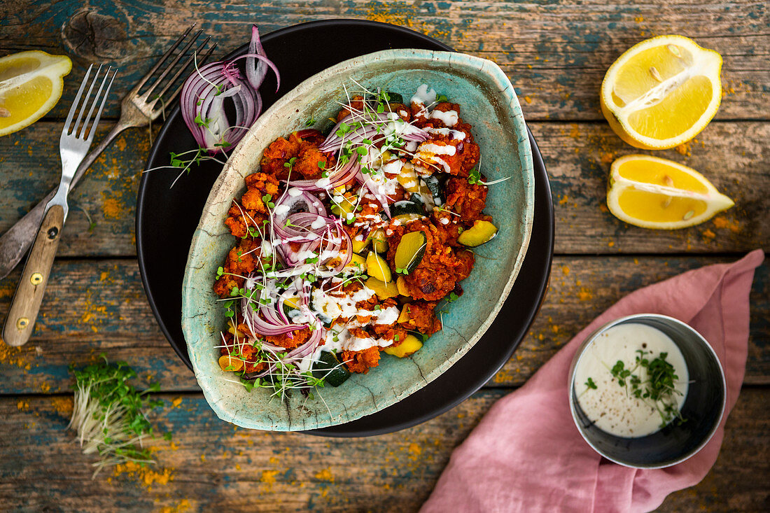 Poha mit Reisflocken (Indien)