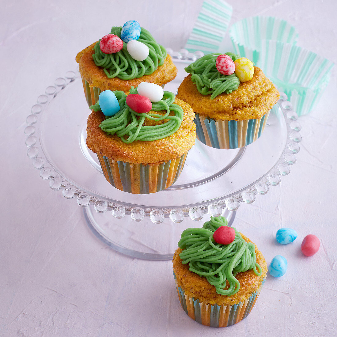 Almond and carrot muffins for Easter