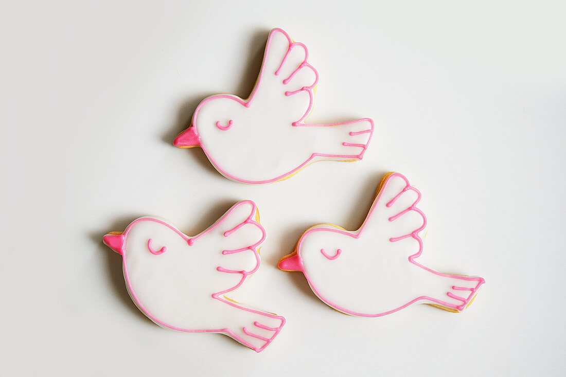 Cookies with a dove motif