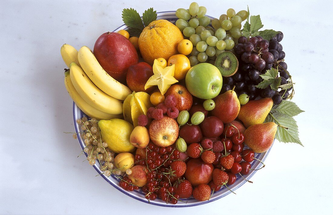 Colorful Fruit in a Bowl
